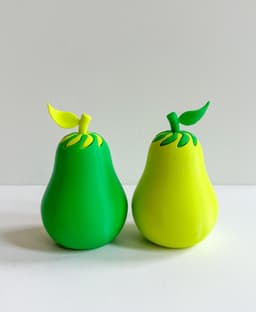 Pear Pass-Through Fidget (2 Styles) 3d model