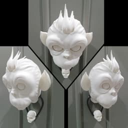 Halloween Evil Monkey Door Knocker 3d model