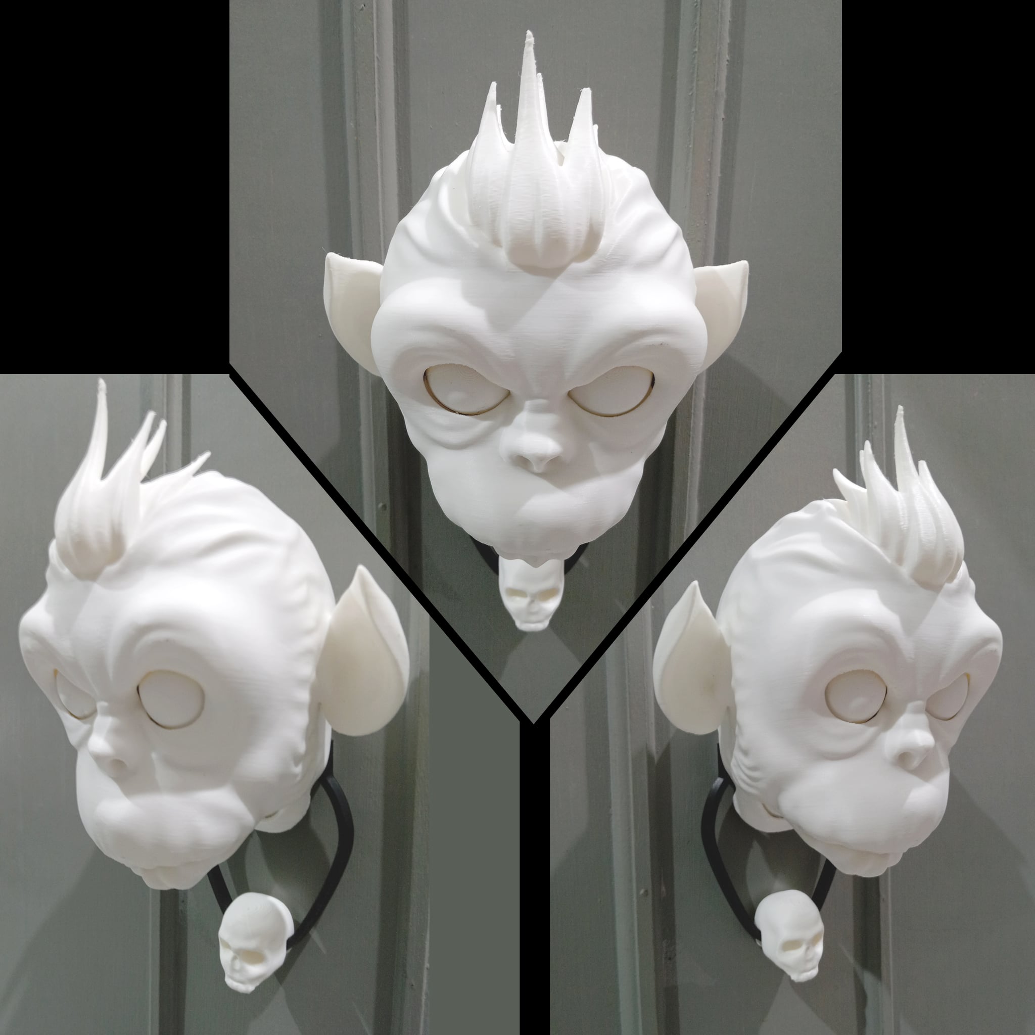 Halloween Evil Monkey Door Knocker 3d model