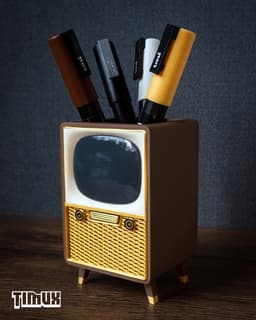 VINTAGE TV PEN HOLDER 3d model