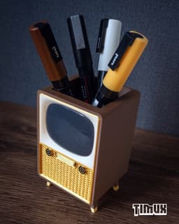 VINTAGE TV PEN HOLDER 3d model
