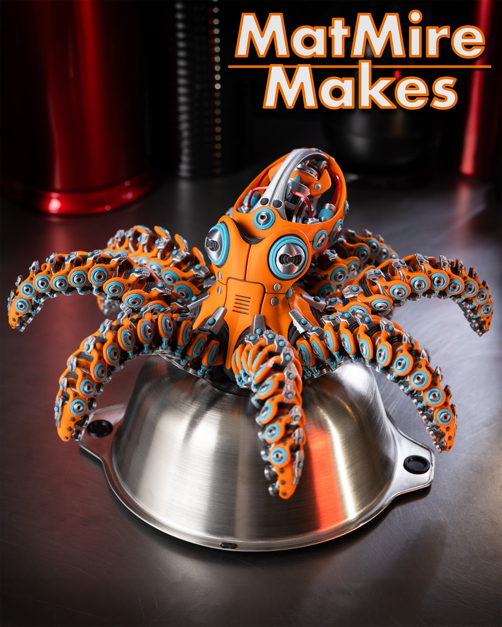 Robo Octopus - Articulated Figure 3d model
