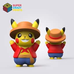 Luffy Pikachu 3d model