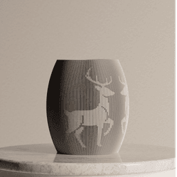 Reindeer Vase 3d model