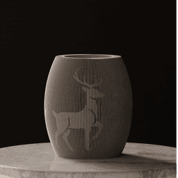 Reindeer Vase 3d model