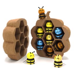 Fuzzy Bee 3d model