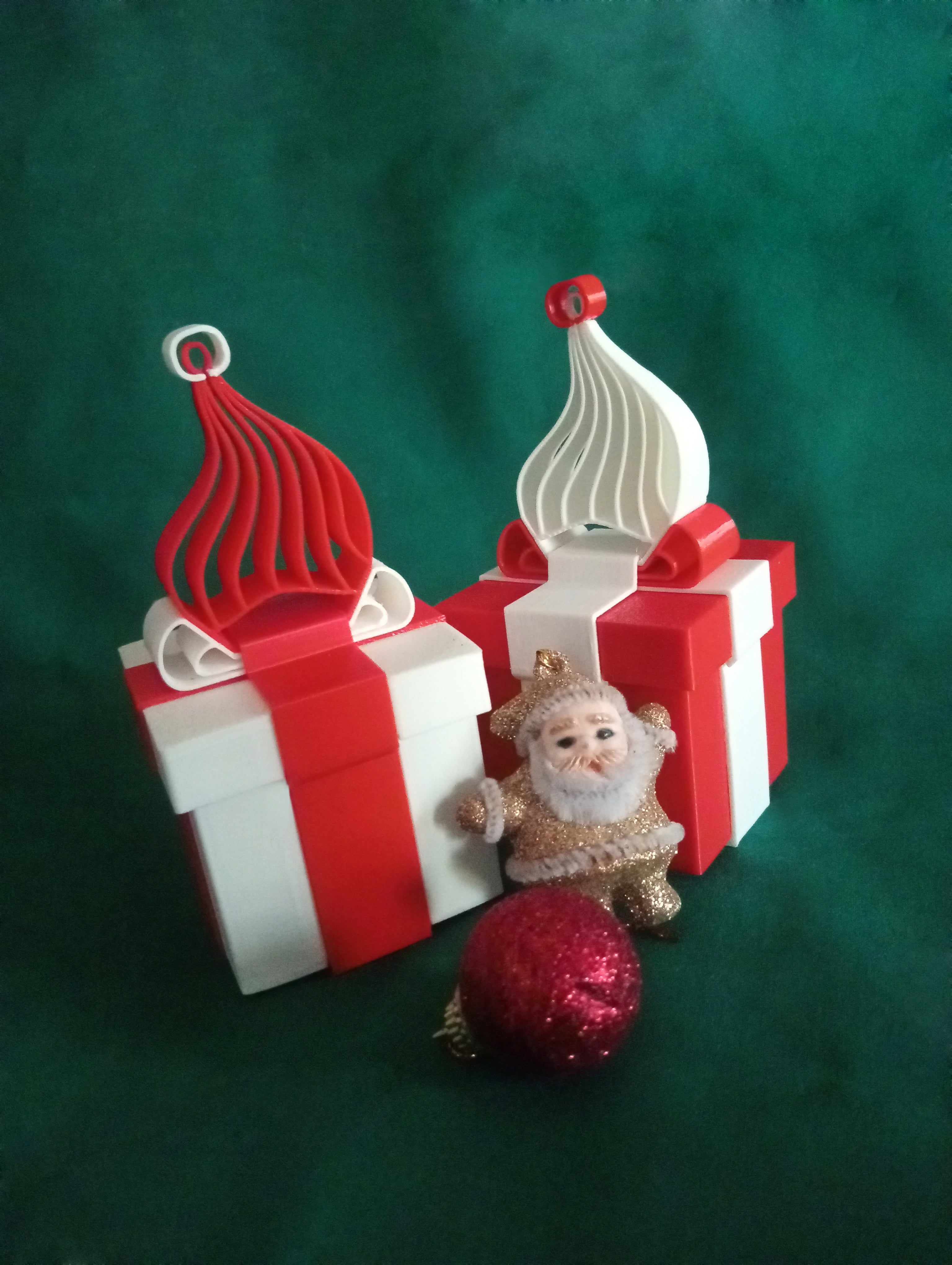 Santa Christmas Gift Box 3d model