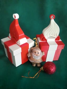 Santa Christmas Gift Box 3d model