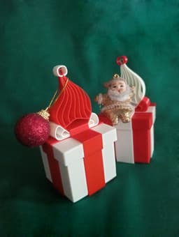 Santa Christmas Gift Box 3d model