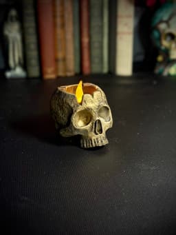 Skull tealight candle holder 3d model