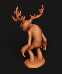 Stitched Deer Monster Multi-Color 3MF | Creepy Cute | Bambu Ready 3d model