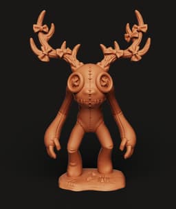 Stitched Deer Monster Multi-Color 3MF | Creepy Cute | Bambu Ready 3d model