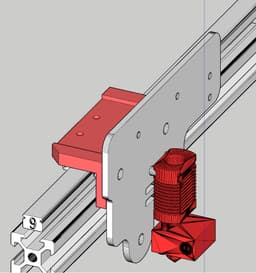 Ender 3 max X carriage Linear rails 3d model