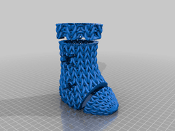 Knitted Stocking - Dual Color 3d model