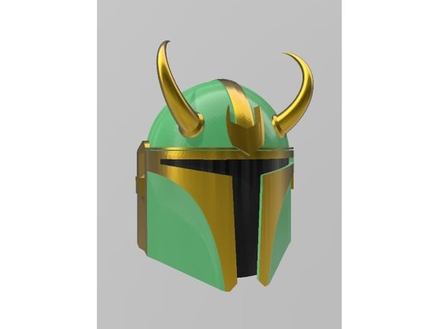 Another Loki Mandalorian Helmet 3d model