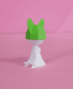 Ralts Low Poly Pokemon 3d model