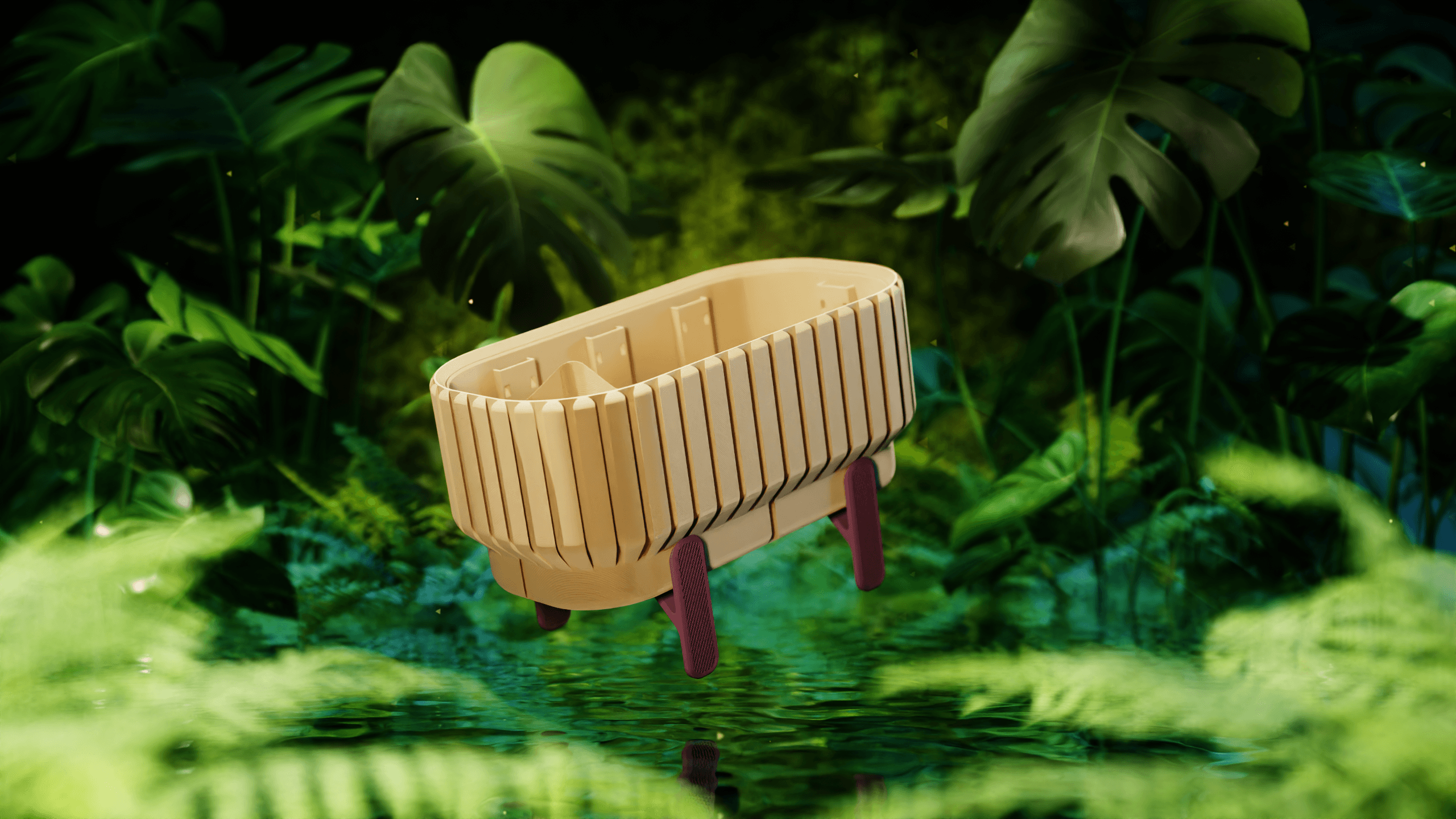 Plant Pot - Ripple DM 3d model