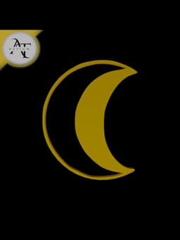 Simple Moon Symbol - 2D Art 3d model