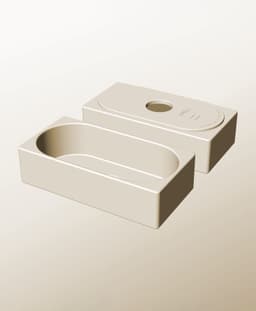 CX96-55-P Stacking pierced component box bin for makers 3d model