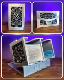 Smaller More Compact Folding Card Box with multiple panel styles 3d model