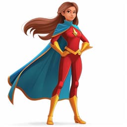 Female Superhero Color Aware: Color Shifting Tutorial 3d model