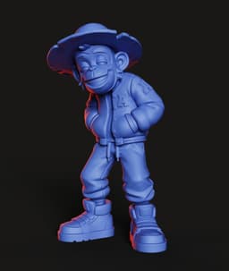Street Monkey STL | Figurine 3D Print | HighDetail 3d model
