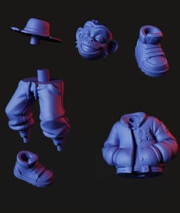 Street Monkey STL | Figurine 3D Print | HighDetail 3d model
