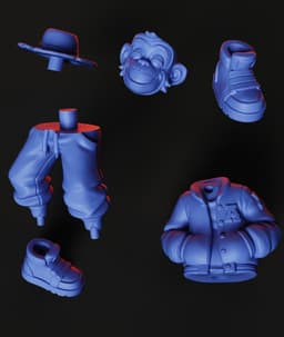 Street Monkey STL | Figurine 3D Print | HighDetail 3d model