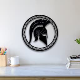 Spartan Helmet Wall Art 3d model