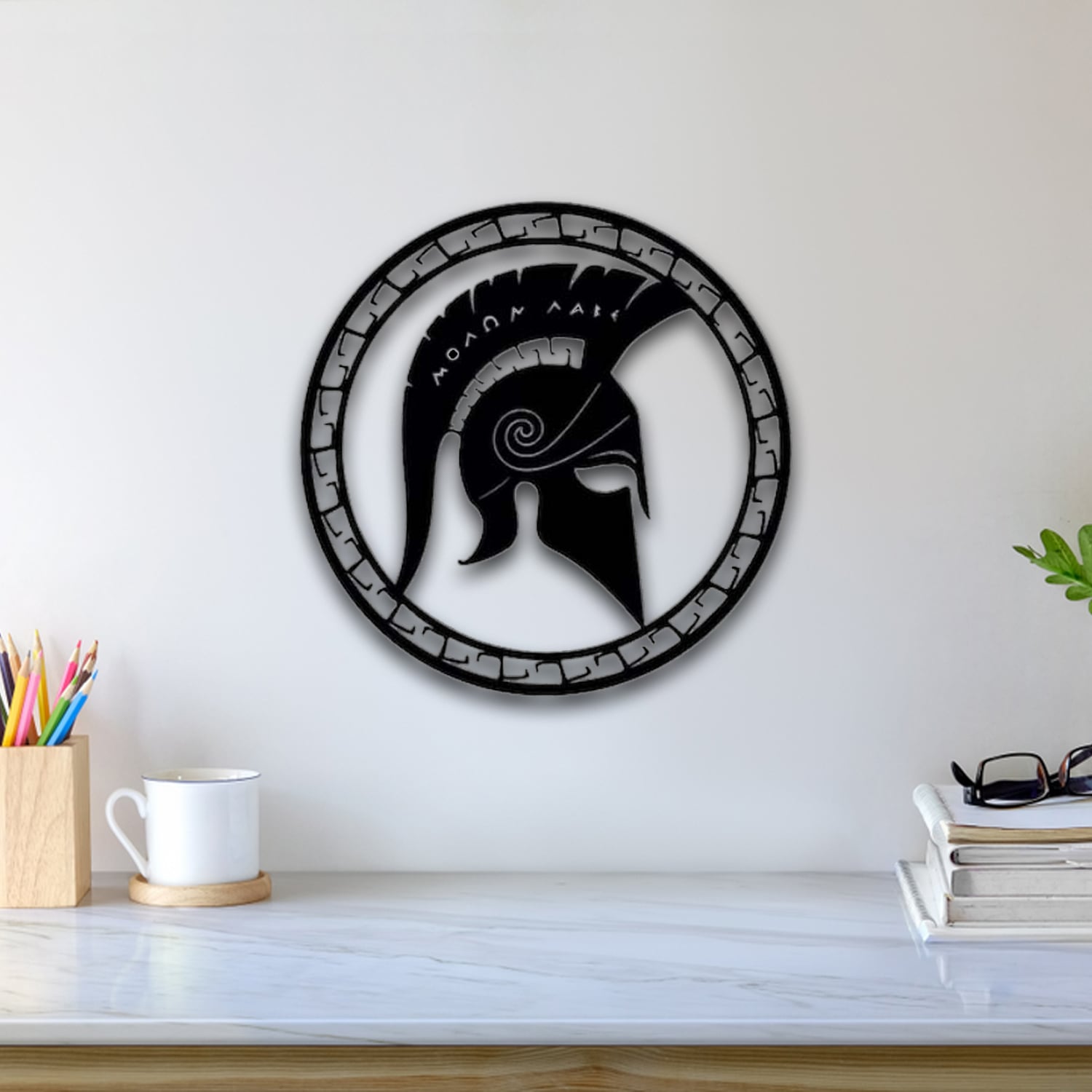 Spartan Helmet Wall Art 3d model