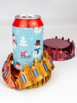 Mug Crown: Self-Adjusting Coaster 3d model