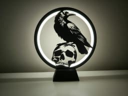 Ring Lamp II with Halloween Panels 3d model