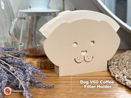 Dog Hario V60 Coffee Filter Holder 3d model