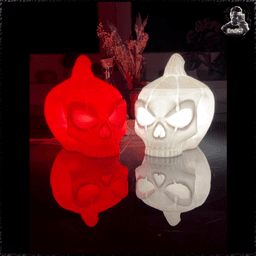 Pumpkin Skull Light - Multicolor - No Supports 3d model