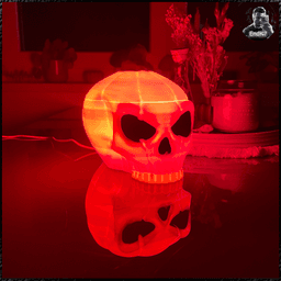 Pumpkin Skull Light - Multicolor - No Supports 3d model