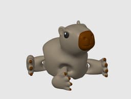 Capybara 3d model