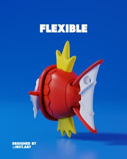 Magikarp Mini Flexible – Modelo 3D 3d model
