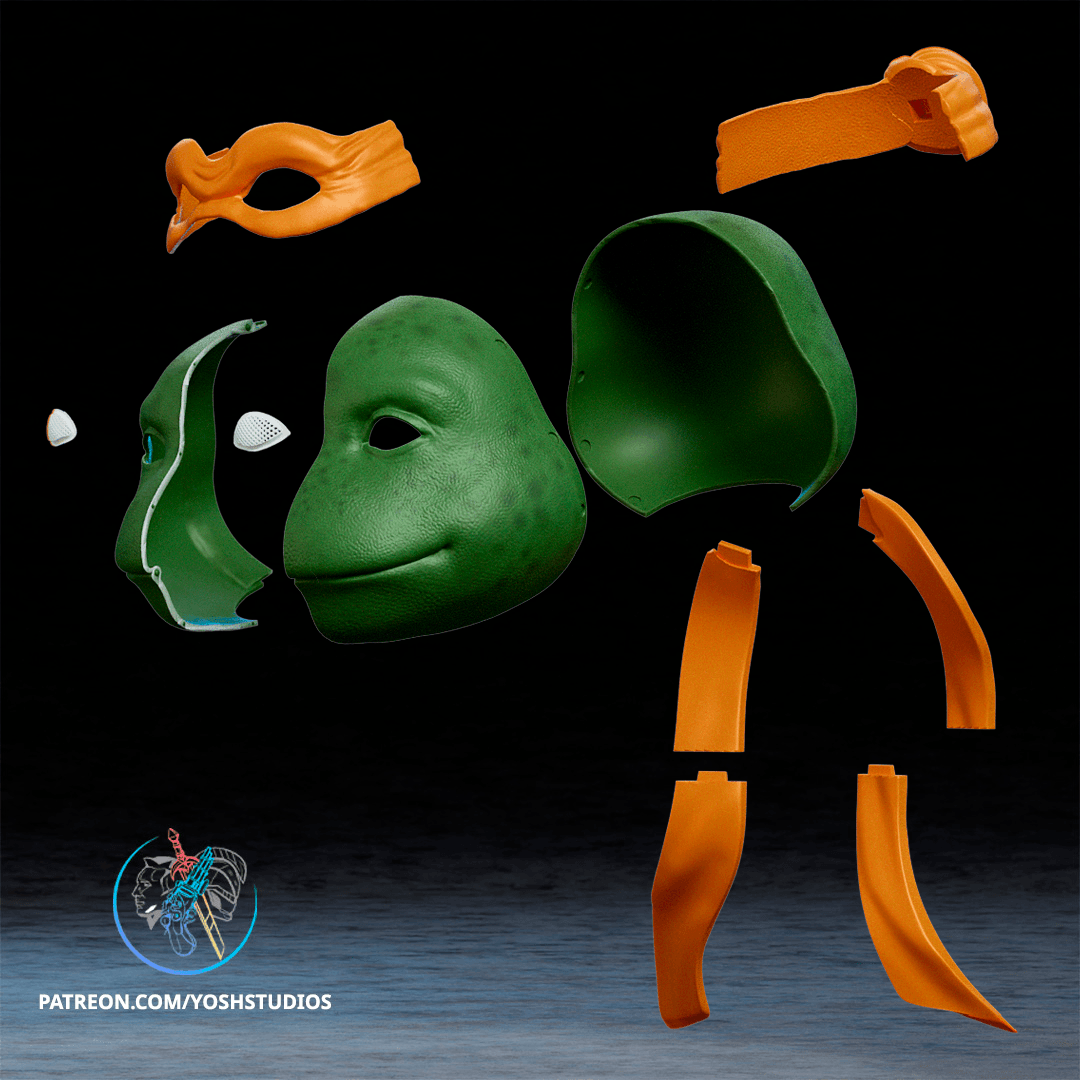 Turtle Helmet Bundle 3D Printer STL File 3d model
