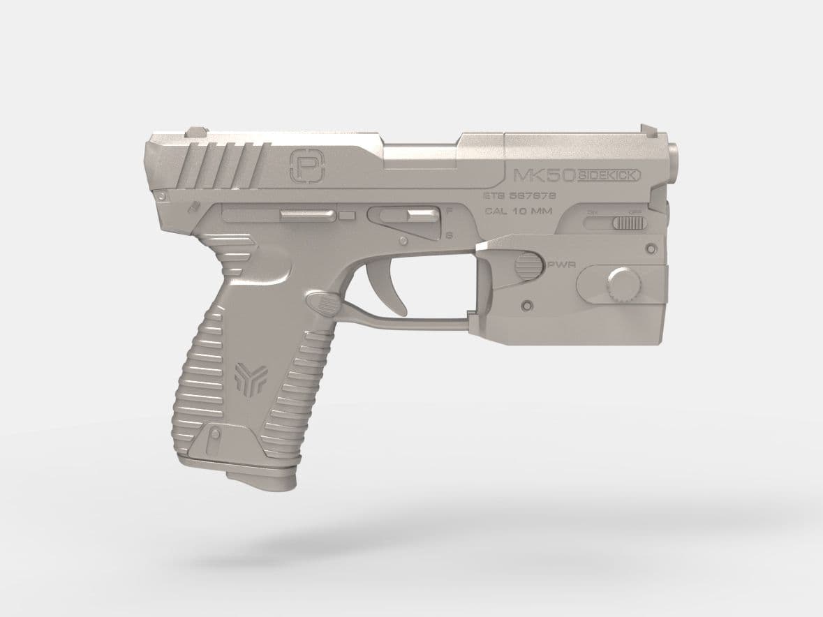 MK50 Sidearm 3d model