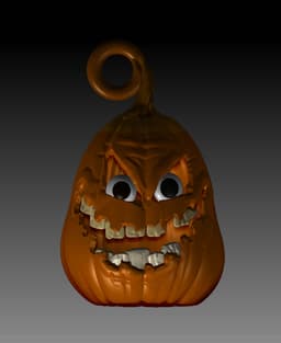 tall pumpkin solid.obj 3d model
