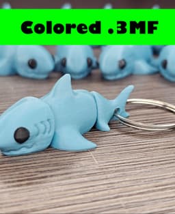 MiniMonster3BabySharkKeyChainColored.3mf 3d model