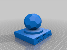 world cop trophy 3d model