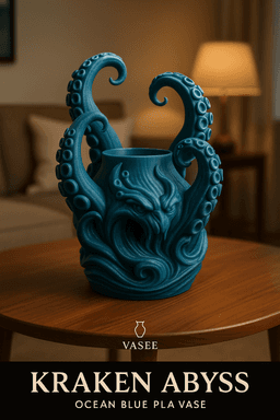 Octopus vase art organizer for deep sea vibes 3d model