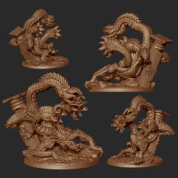Garlachkar | Venom Basilisk | Bestiary 3d model