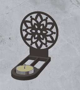 Candle Holder Decoration 3d model
