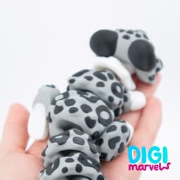 Snow Leopard Flexi + Keychain (Exclusive) 3d model