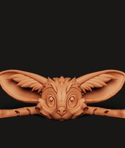 Articulated Fennec Multi-Color 3MF | Flexi | Bambu Ready 3d model
