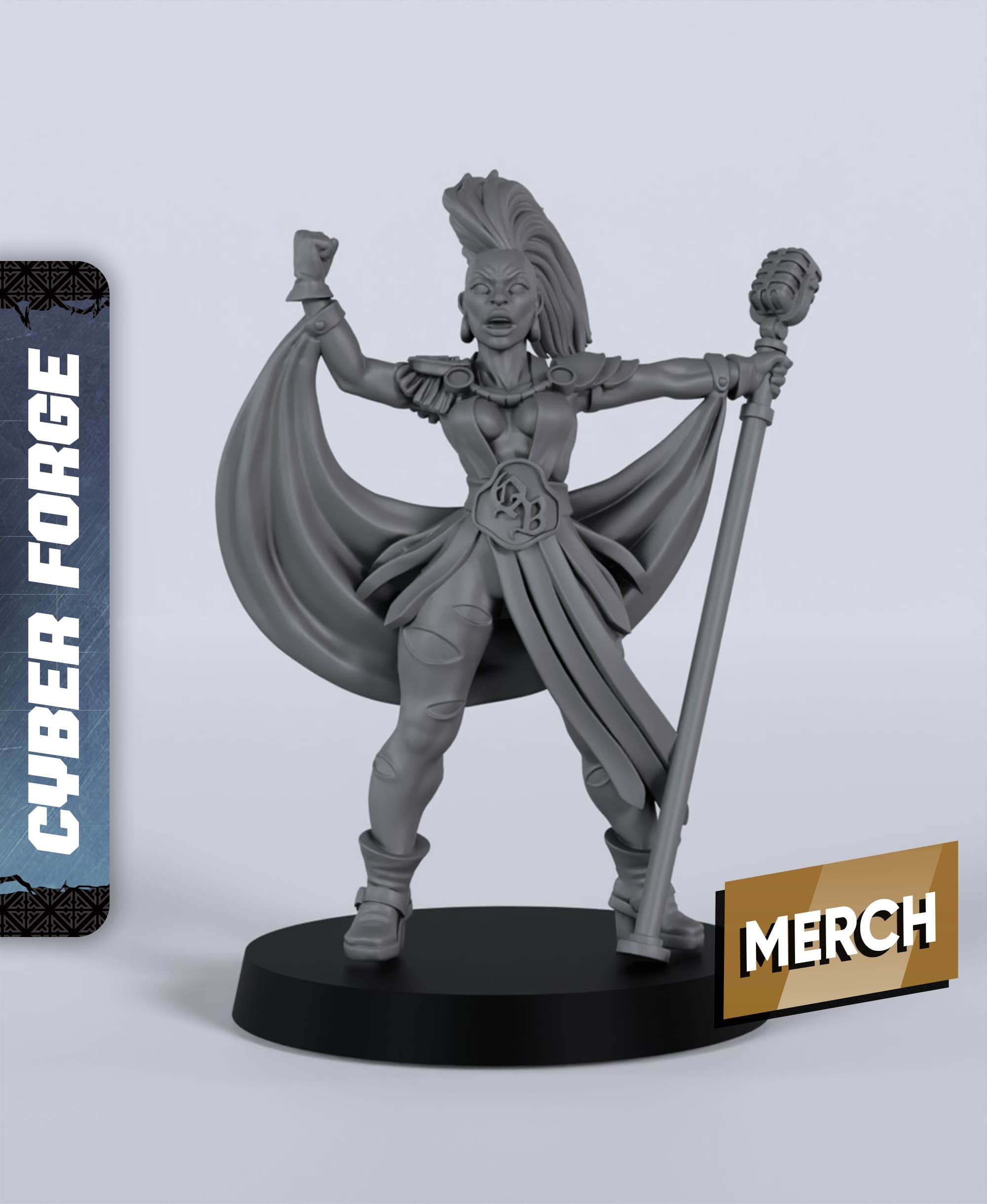 QB Turna - With Free Cyberpunk - Sci-Fi Gift Ideas for RPG and Wargamers 3d model