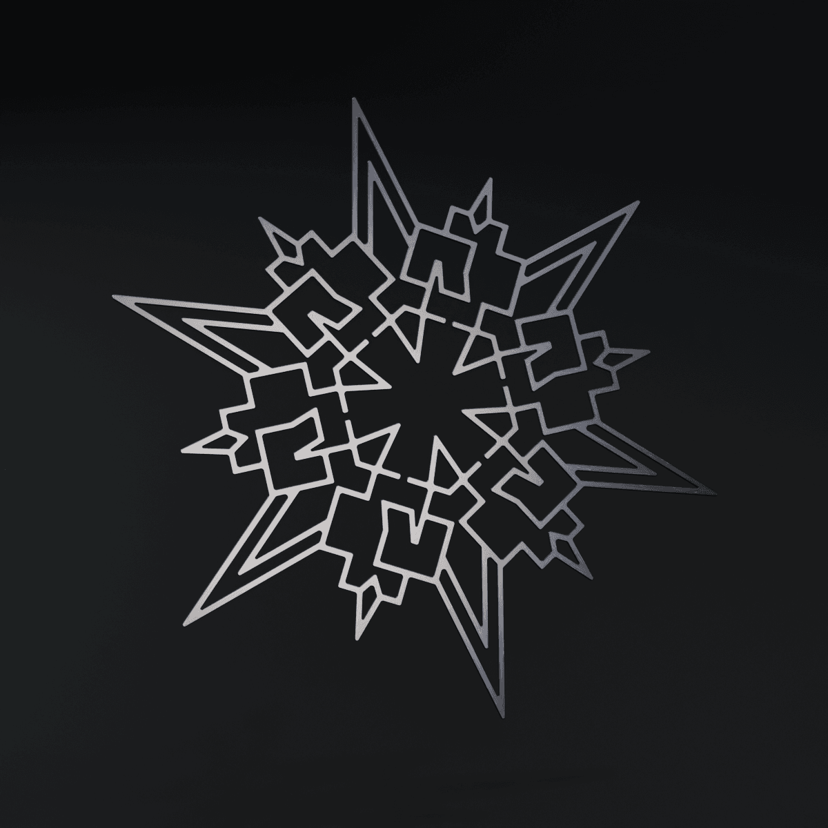 Rammstein christmas star variants 3d model