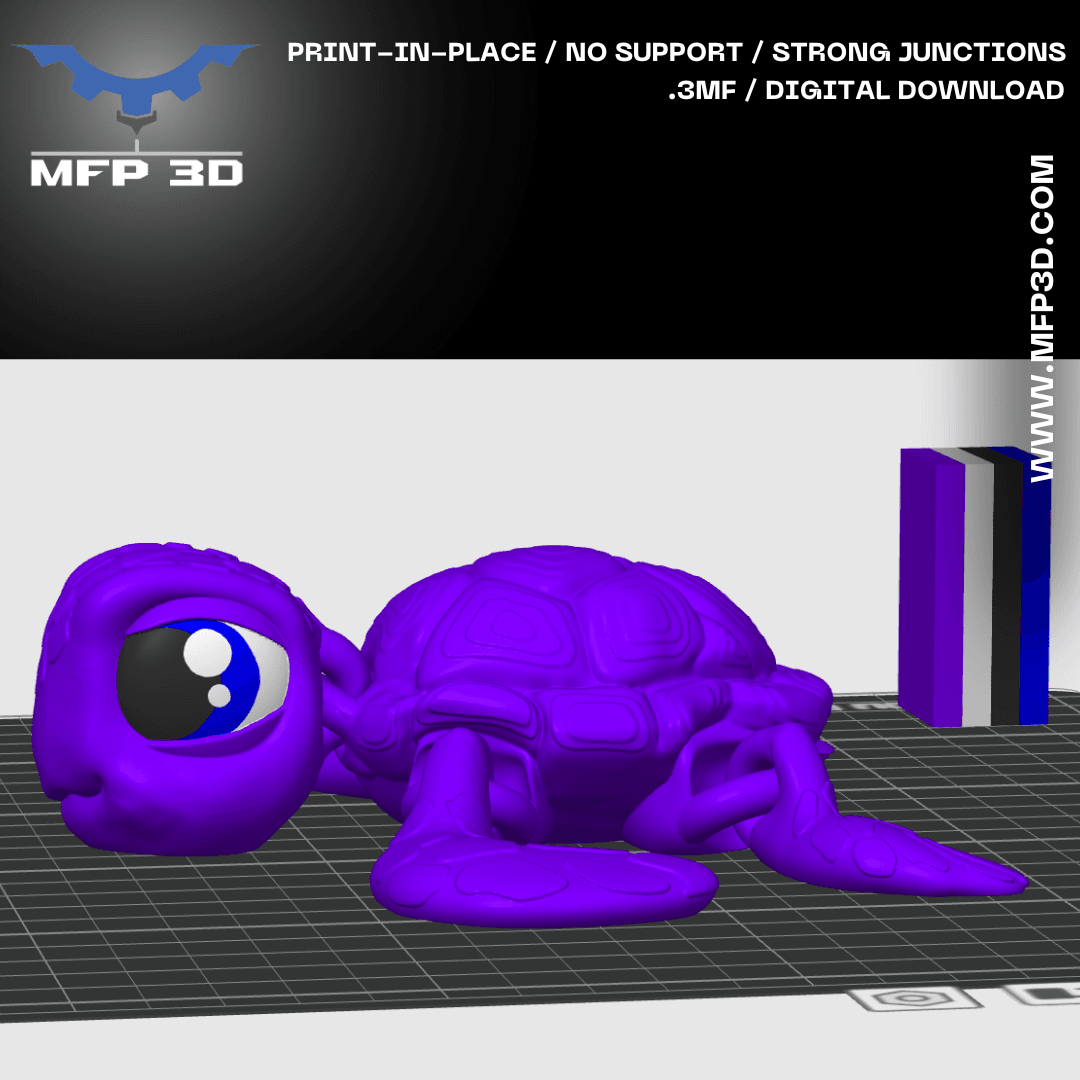 Articulated turtle 3d model